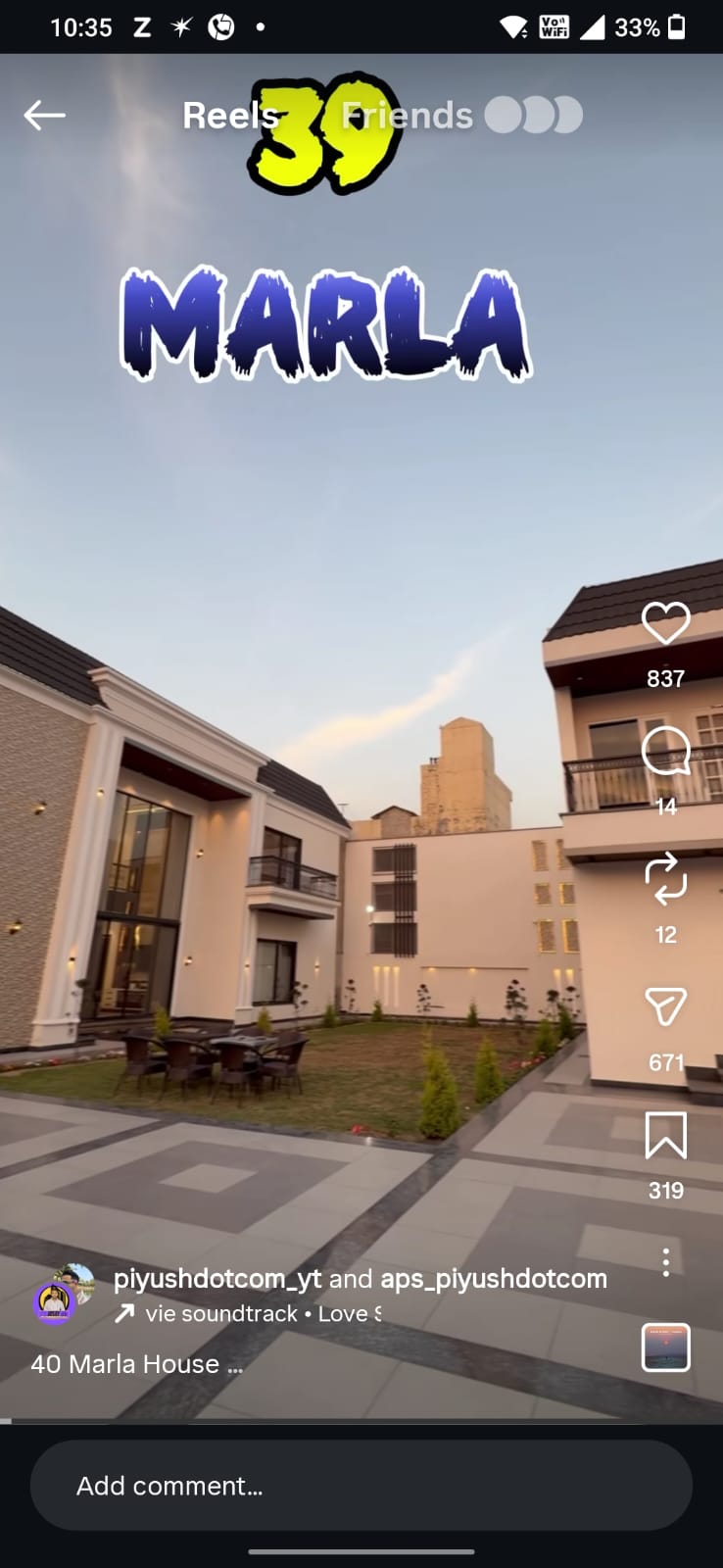 975 gaj ( 39 marla 96*86 west facing  6 bhk   sale in jalandhar )