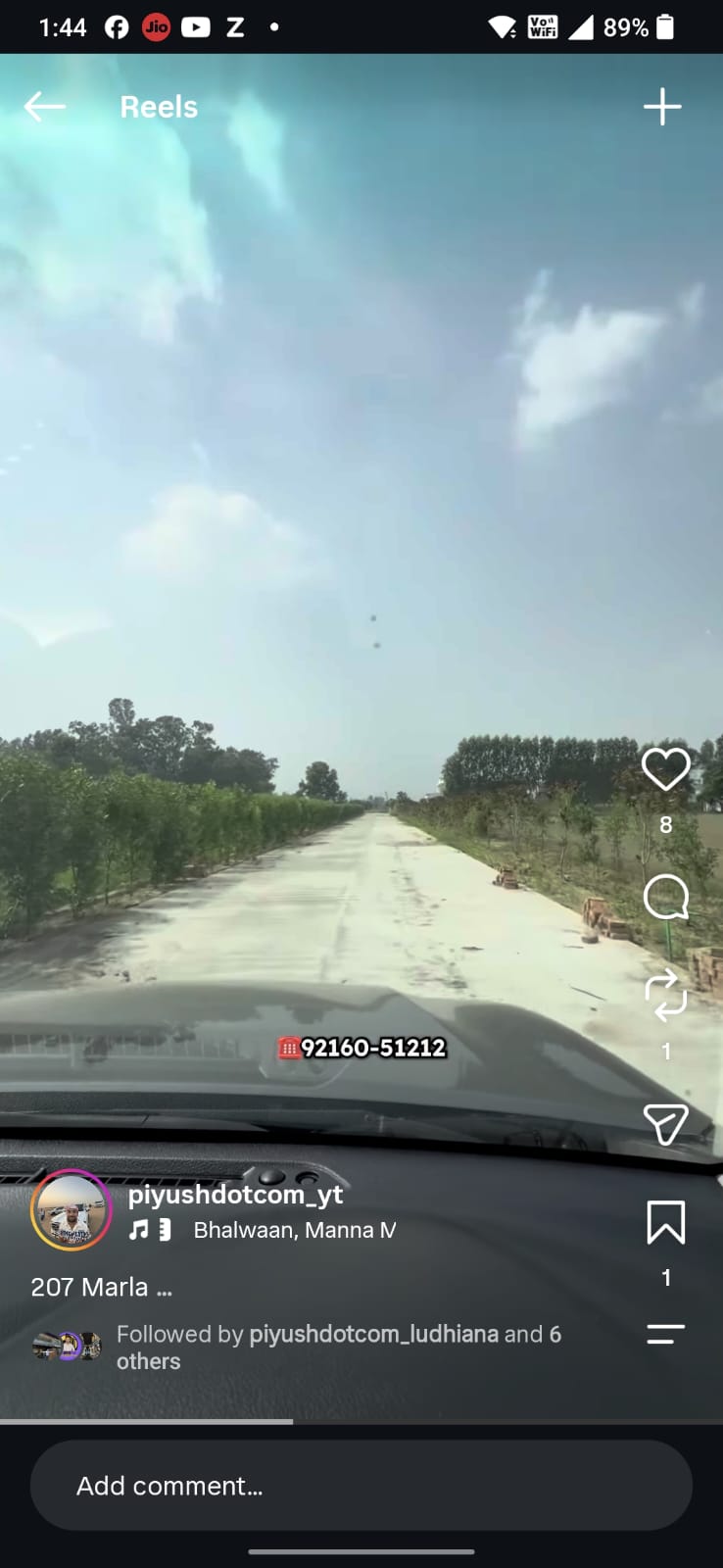 207 marle Farm house land (108*388) available for sale